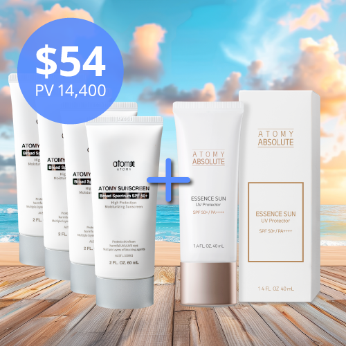 Sunscreen White 4 Set + Essence Sun