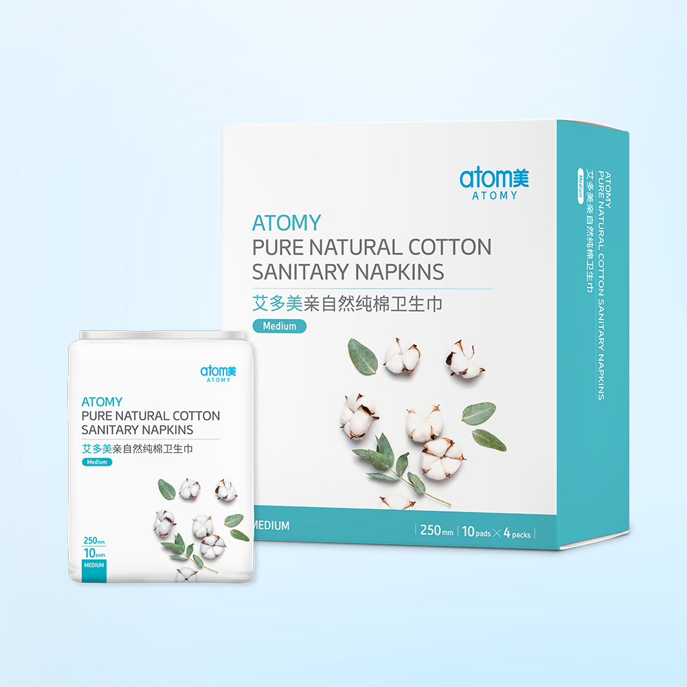 Pure Natural Cotton Sanitary Napkins Medium