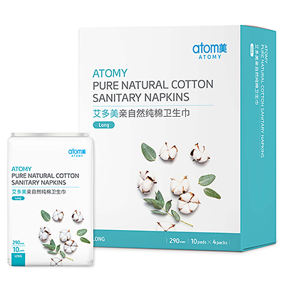 Atomy Pure Natural Cotton Sanitary Napkins_Long