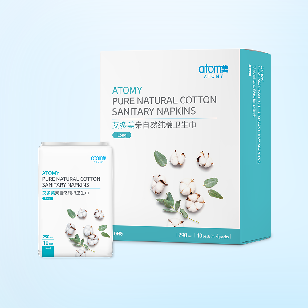 Pure Natural Cotton Sanitary Napkins Long