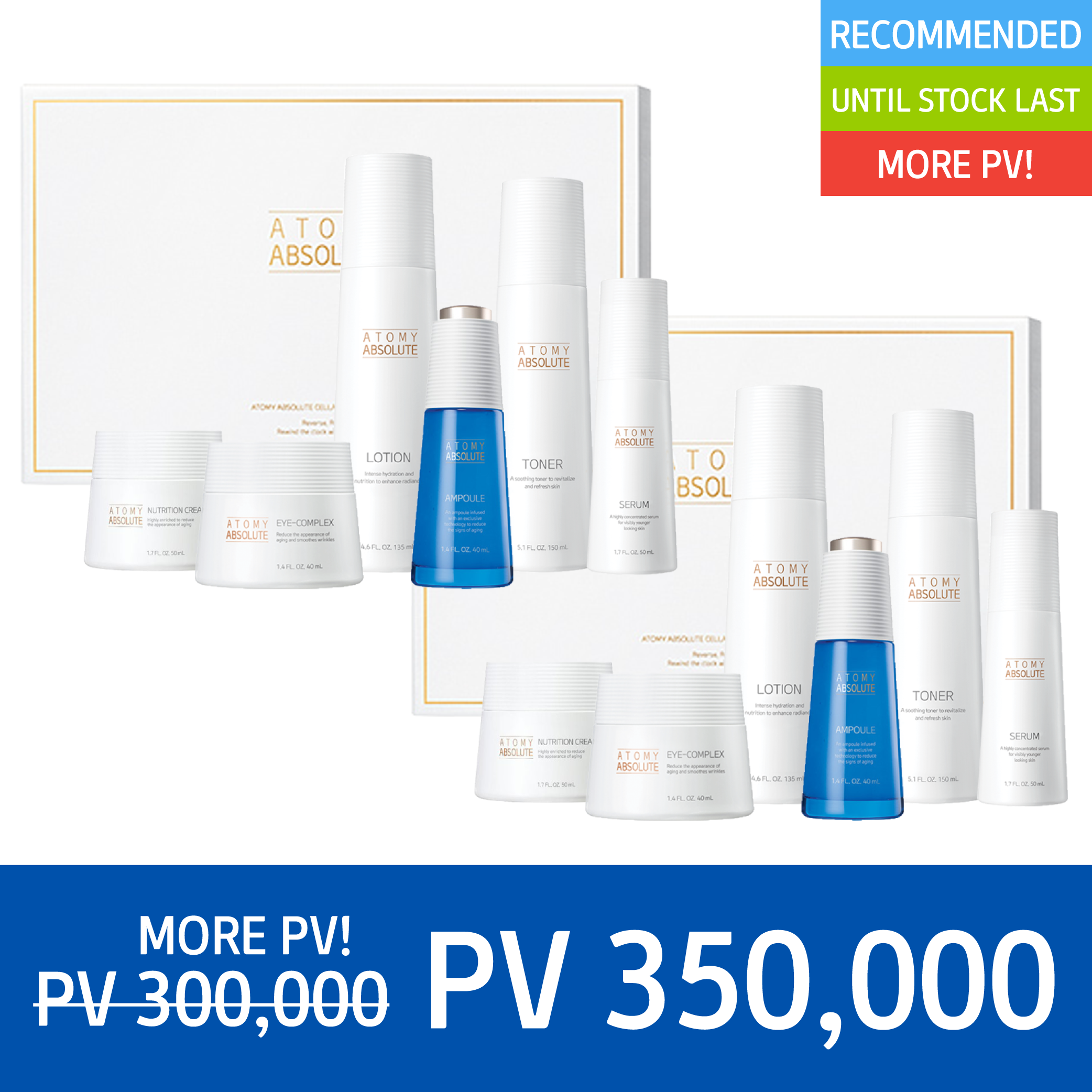 [PV UP!] Absolute Skincare Set X 2 Sets