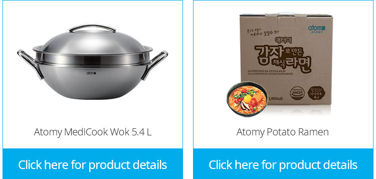 Atomy MediCook Wok 5.4L + Atomy Potato Ramen 1box